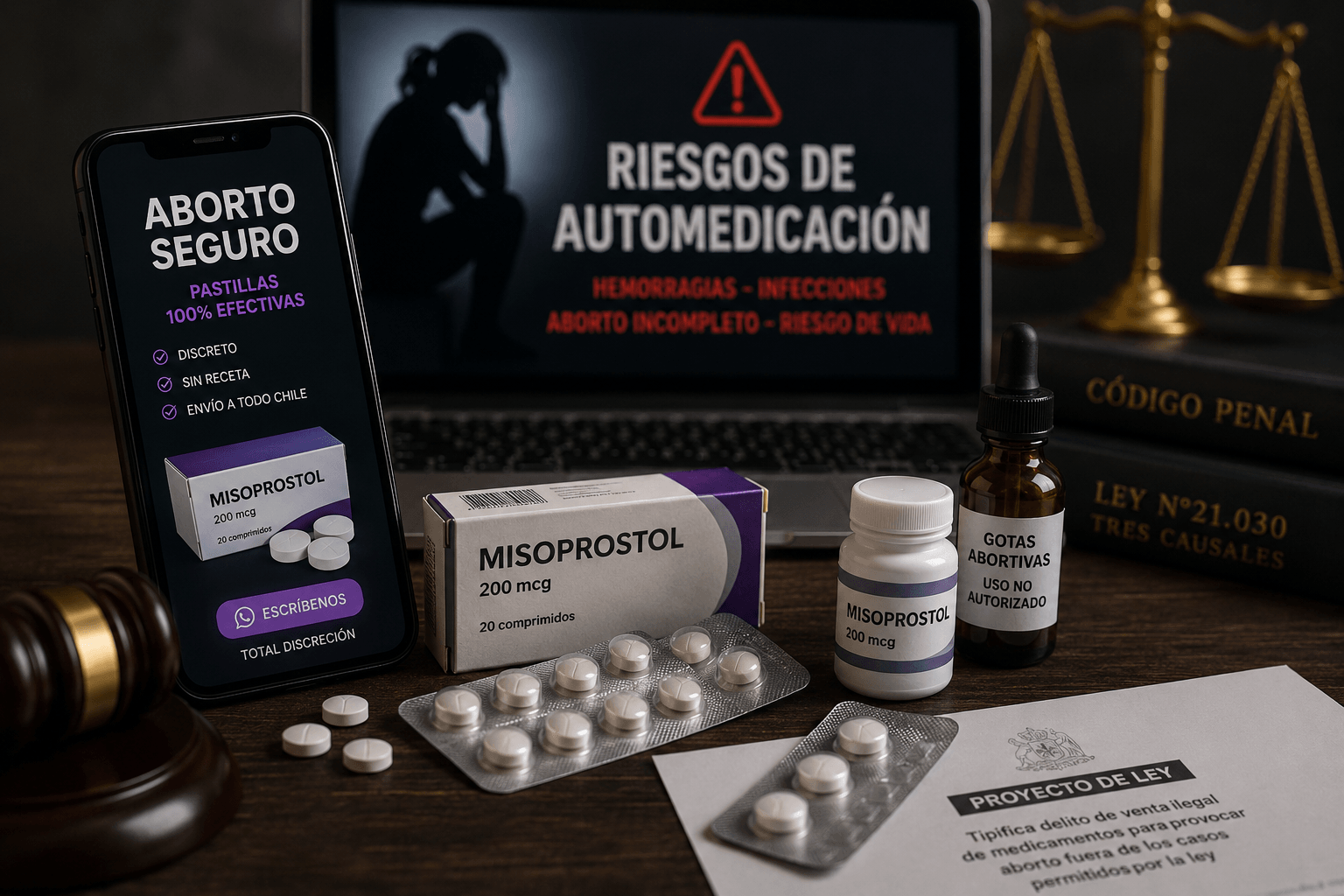 Proyecto de ley busca sancionar venta ilegal de medicamentos abortivos